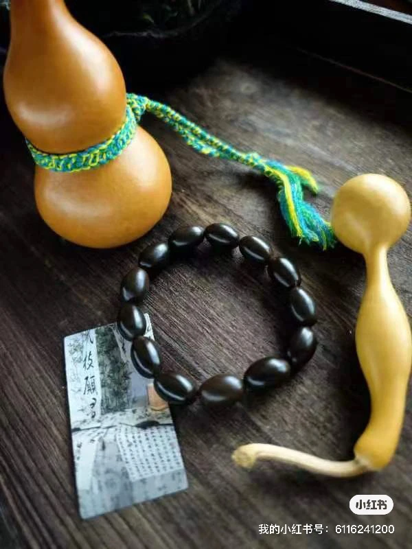 非金属木质手链 工匠制作的DIY手工莲子及莲子手串复古百搭国风