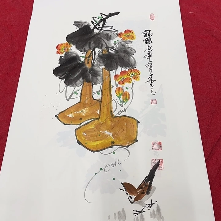 国画花鸟等多种鸟类和鸟类