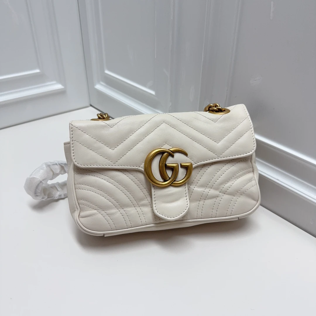 95新 GUCCI/古驰 （静姐）古驰白金马蒙22