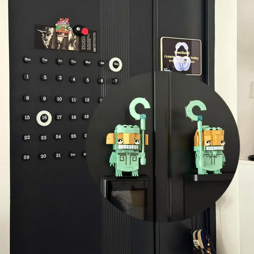 结界兽积木创意家用客厅玄关入户门装饰摆件小颗粒拼装手办周边