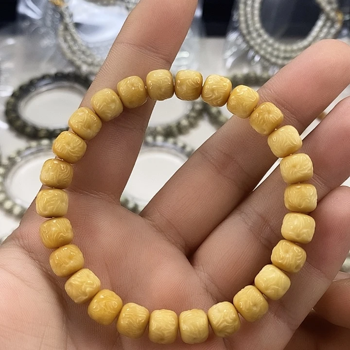 吊坠星月菩提龙脊烟花雕刻
