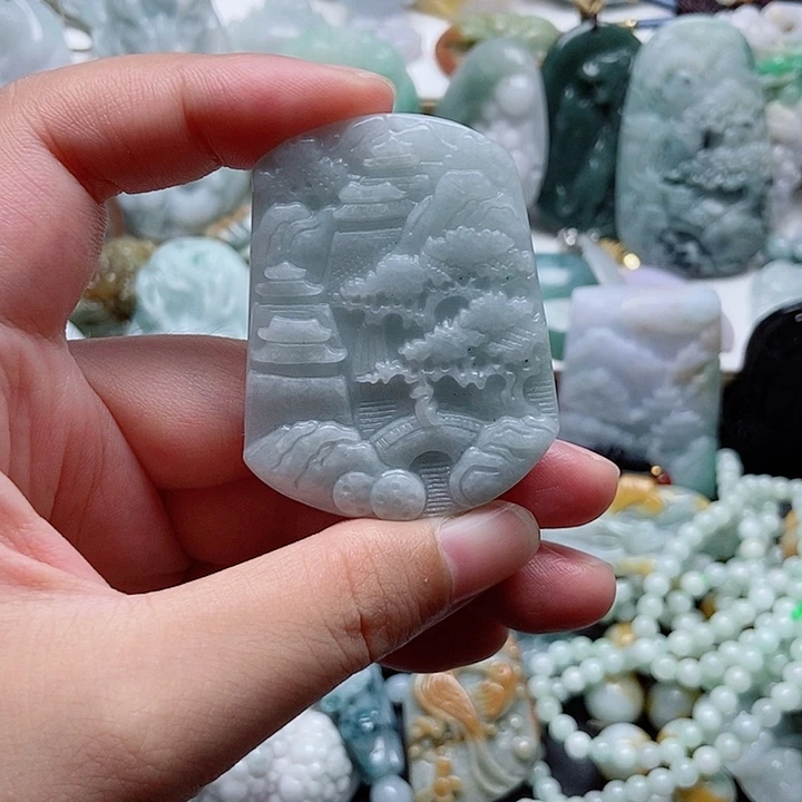 吊坠(不含链)未镶嵌翡翠1