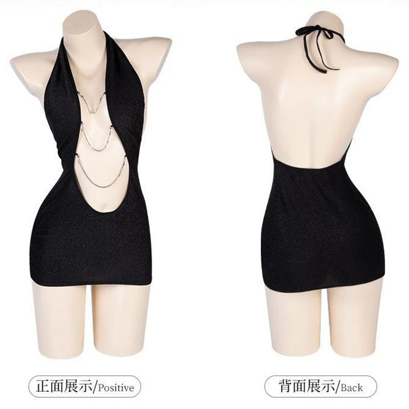 性感吊带睡衣纯欲套装情调撩露背显瘦战袍