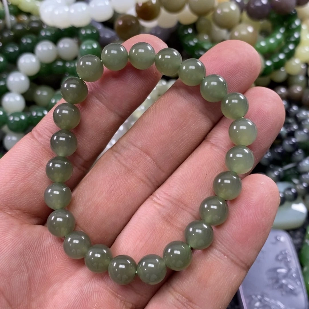 玫***约手链未镶嵌和田玉