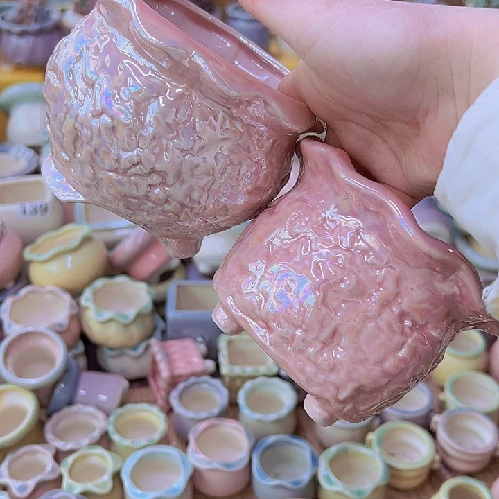 红陶陶瓷花盆当场满12包邮