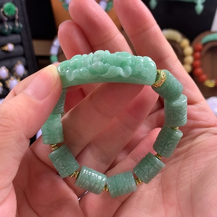 翡翠未镶嵌手链手串