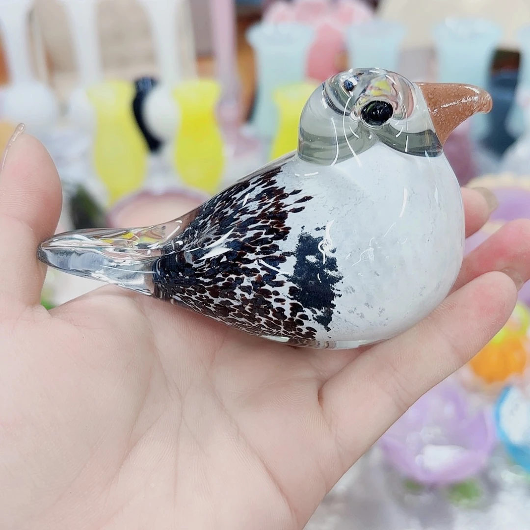小鸟安妮琉璃花瓶摆件