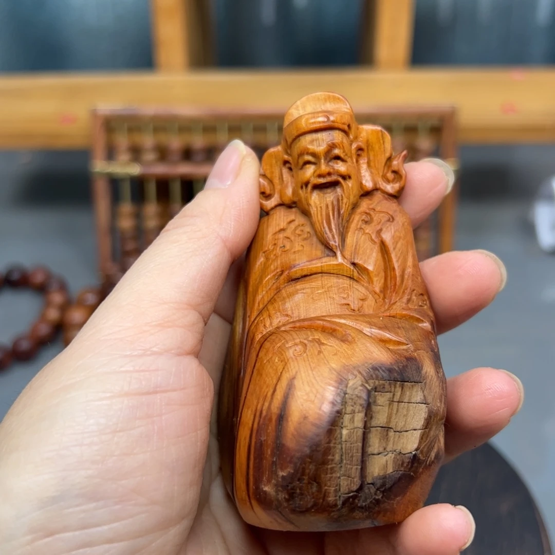 柏木崖柏木摆件手把件，7