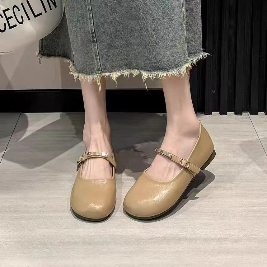 单鞋8801新款气质仙女风软底纯色单鞋