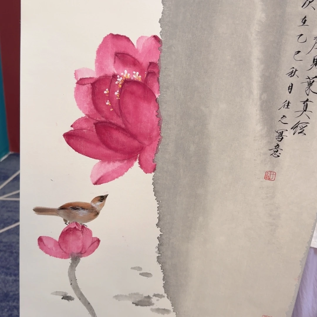国画国画作品山水花鸟