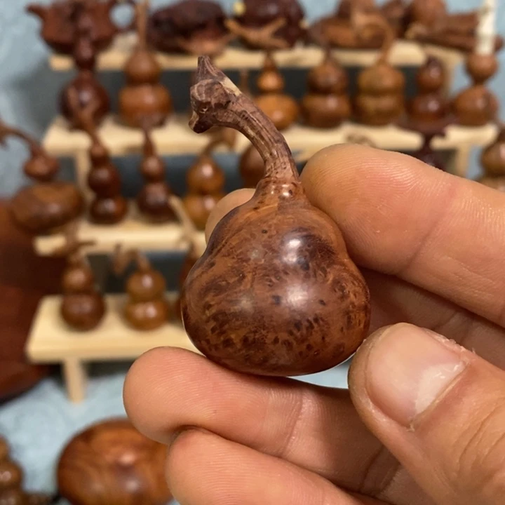 木麻梨疙瘩手工雕刻葫芦