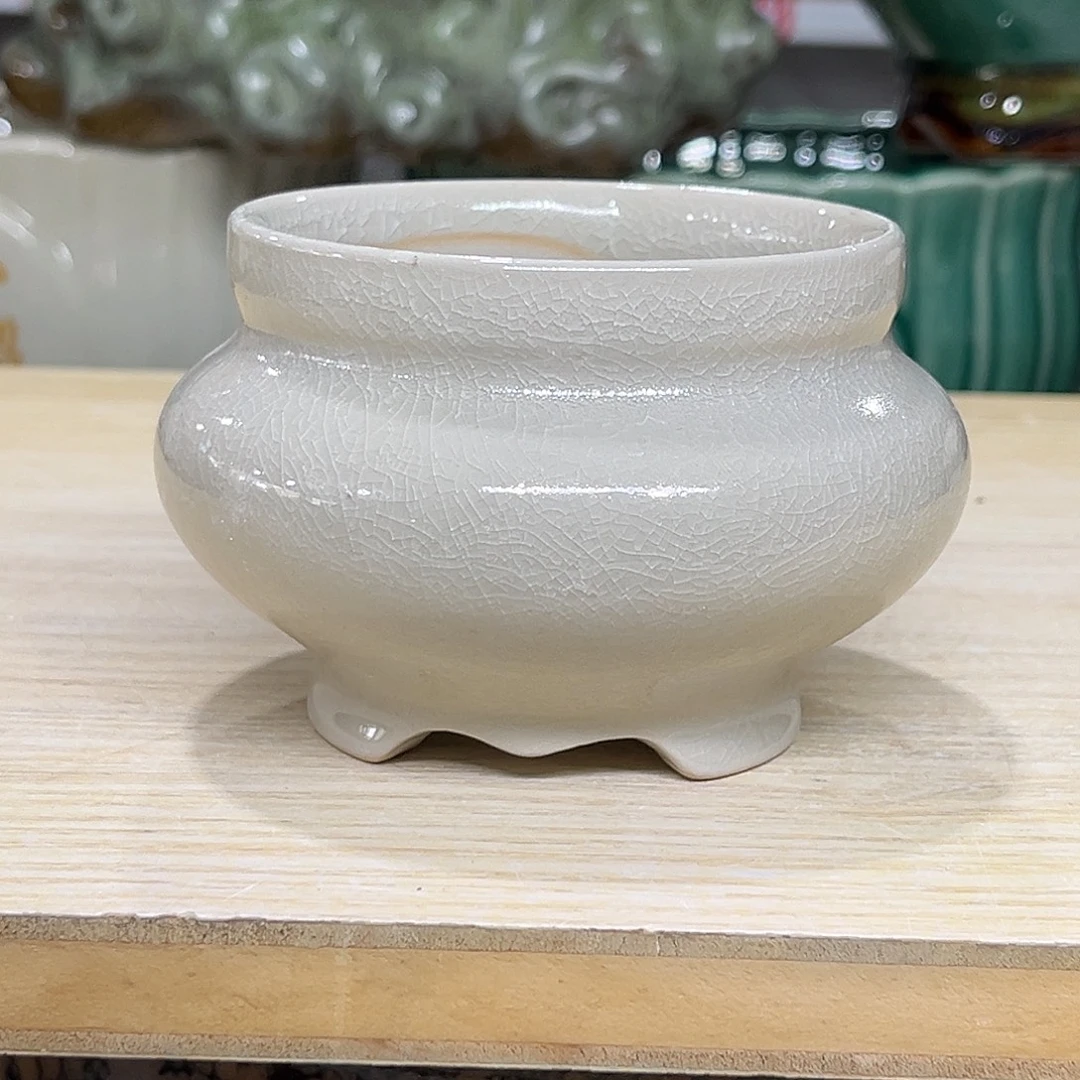 陶瓷绿植多肉微瑕花盆口径8*7