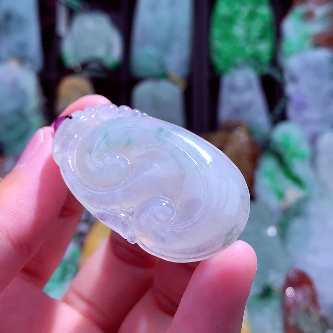 颈饰未镶嵌翡翠天然