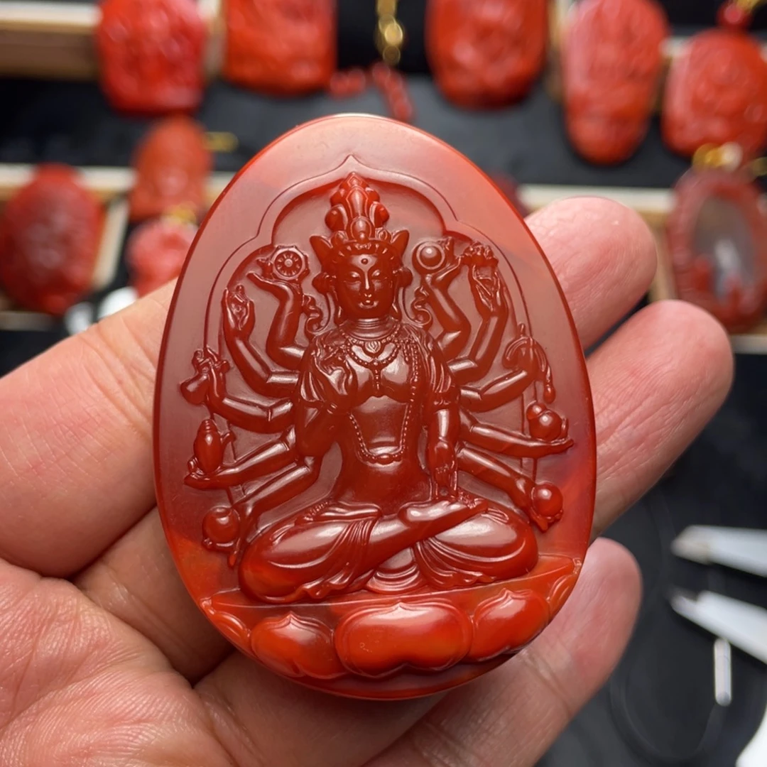 S***c南红玛瑙未镶嵌颈饰