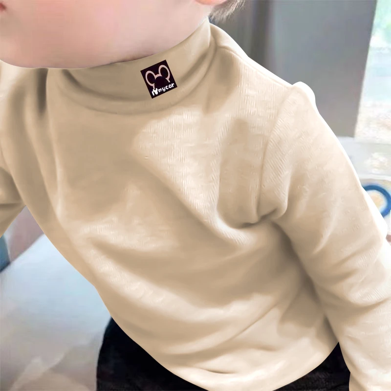 童装儿童德绒打底衫秋冬2025新款男童半高领保暖中大童韩版上衣