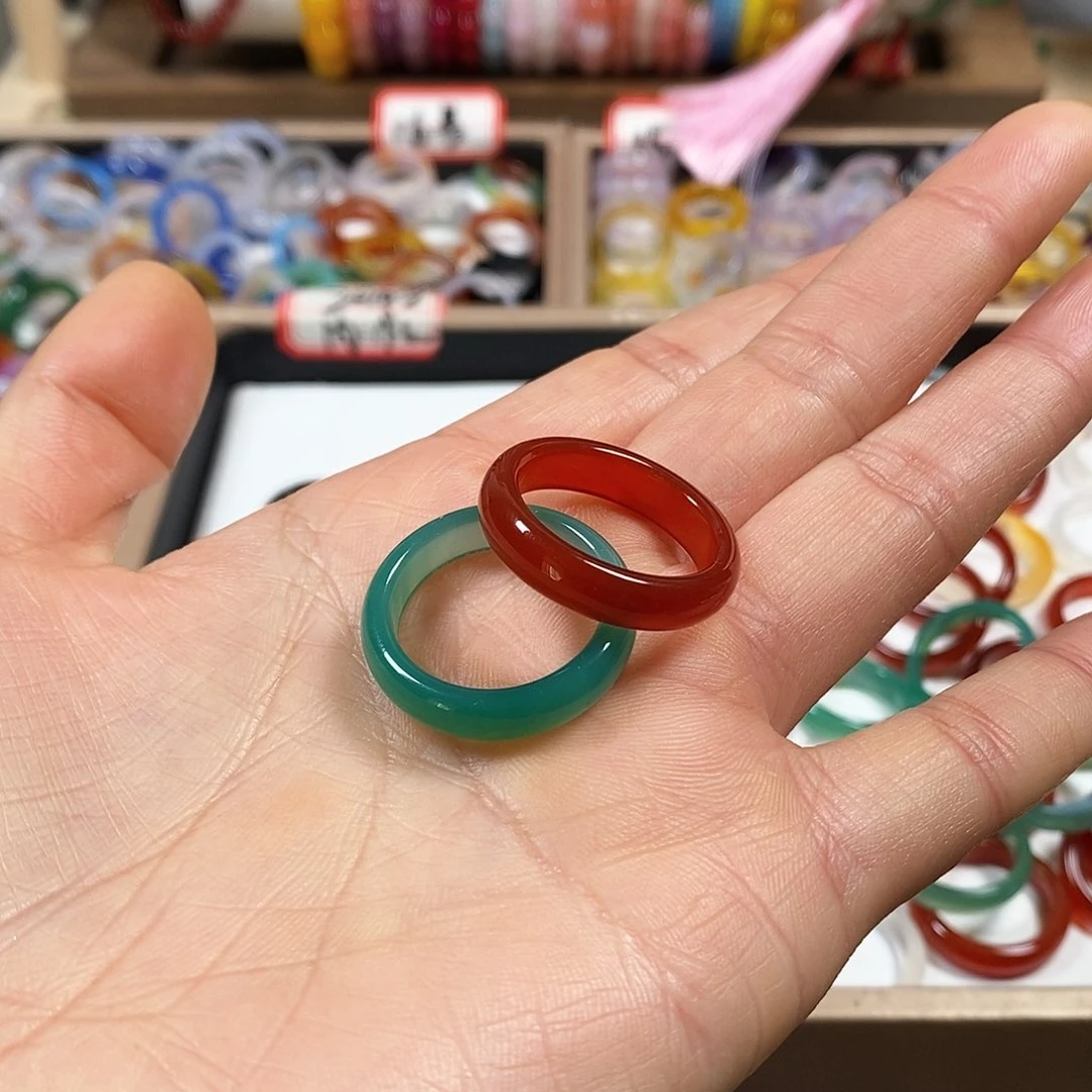 玛瑙/玉髓戒指未镶嵌冬*