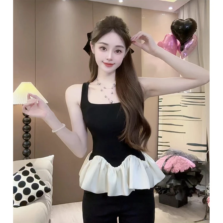 2025夏季独特漂亮小衫外穿吊带背心小个子设计感洋气女装上衣服潮