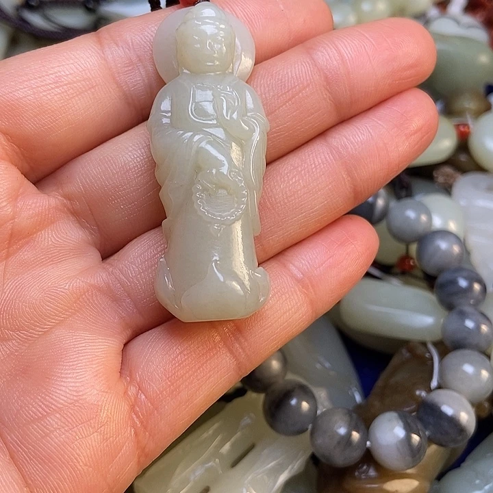 吊坠(不含链)未镶嵌和田玉落**蝉