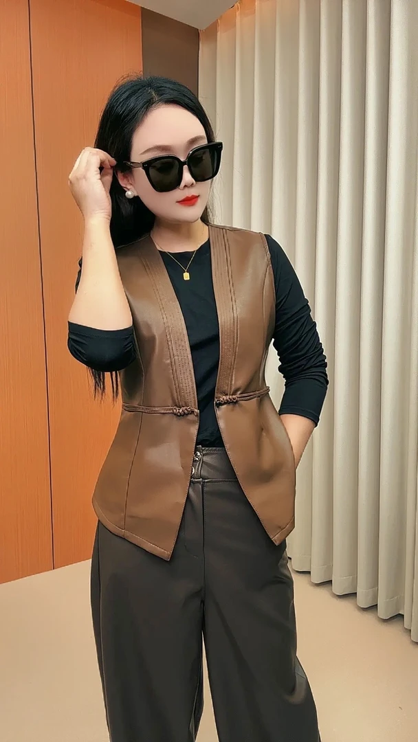 （小曼推荐）2926#新款时尚气质皮马甲