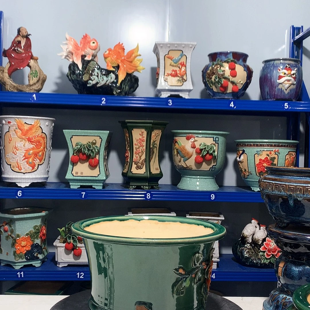 宝****高温粗陶石湾花盆