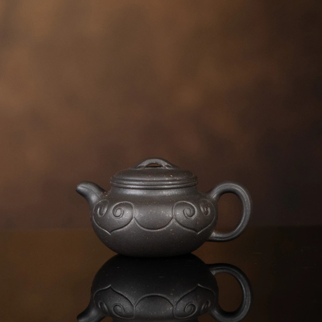 【利贞l仿古如意】原矿段泥160cc手工宜兴紫砂壶茶具JYT