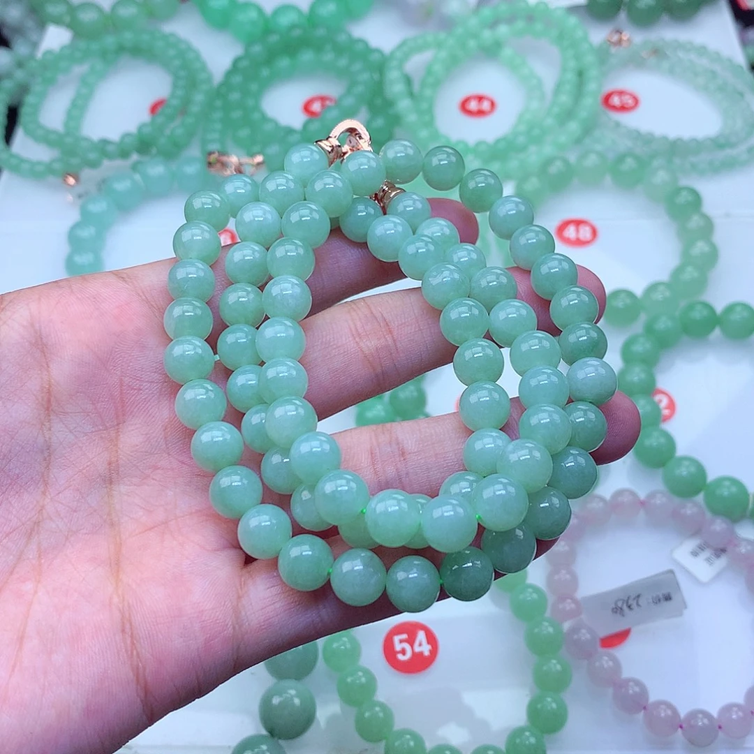 翡翠未镶嵌毛衣链