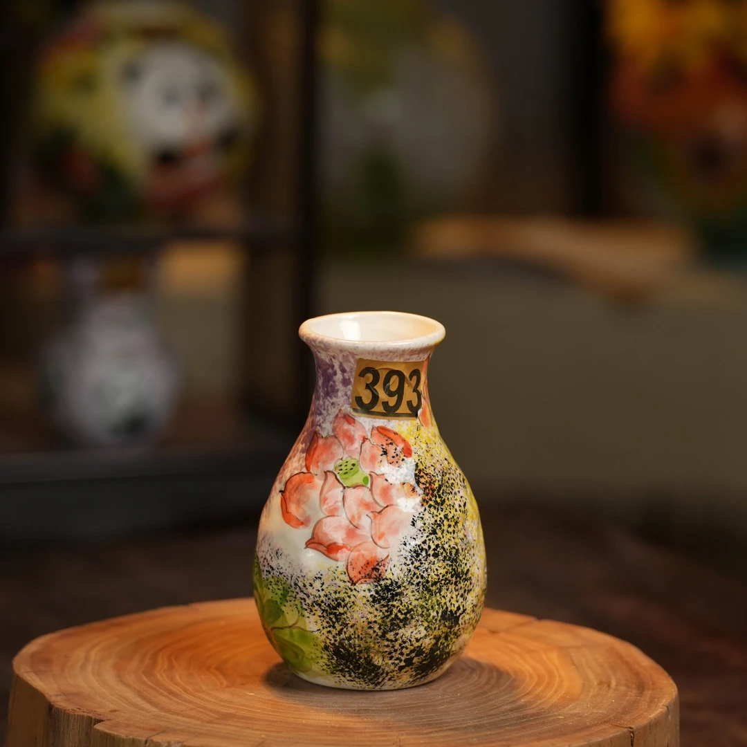 『393』2378-花瓶玉壶春莲花出淤泥而不染