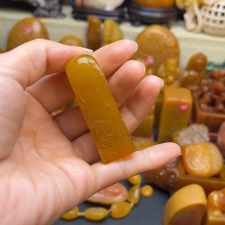 光***落寿山石印石题材：工艺品