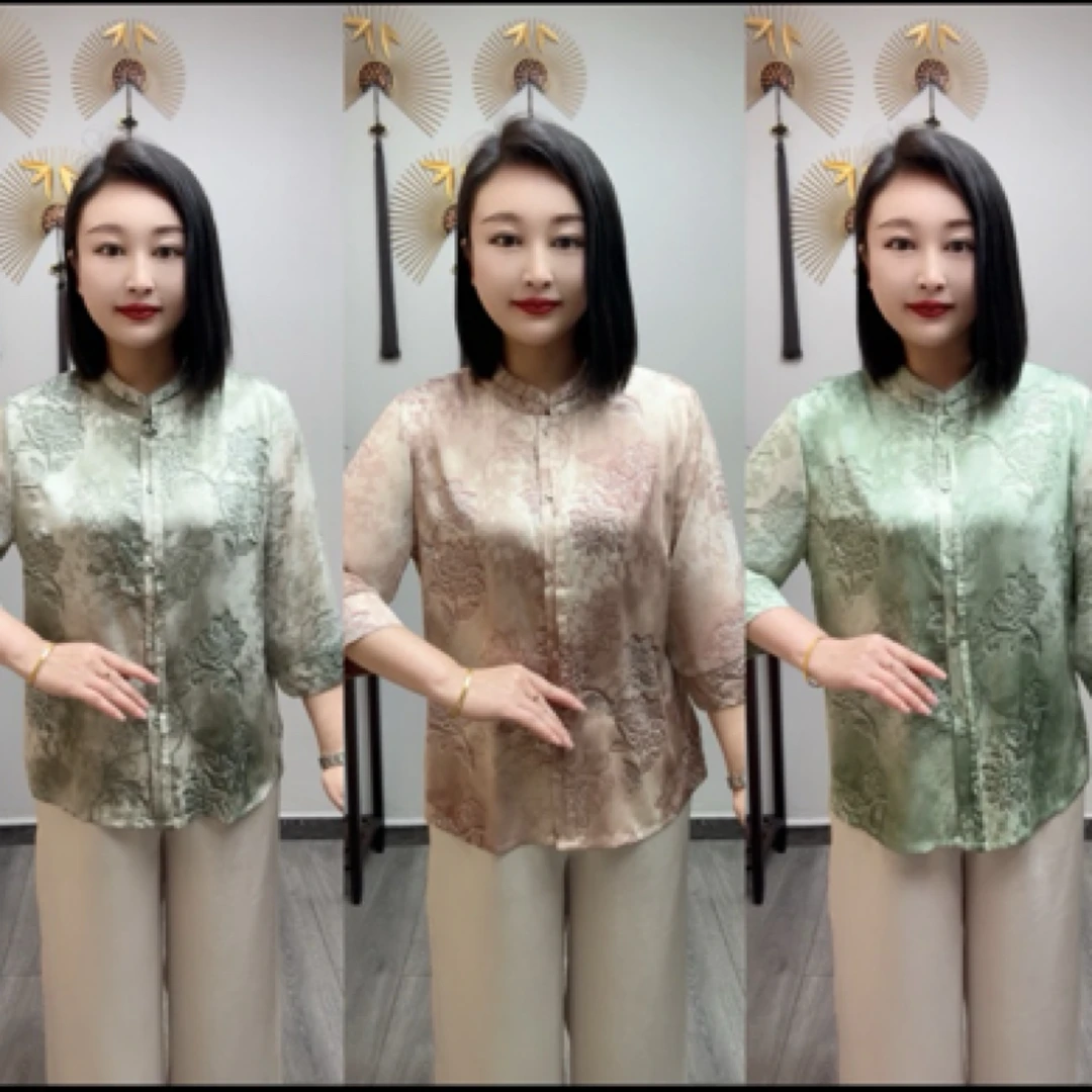 妈妈装春夏中老年女装减龄时尚小衫