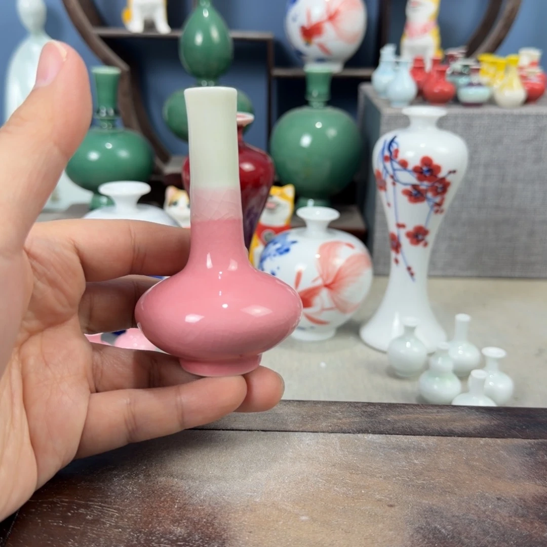 陶瓷手工小花器摆件