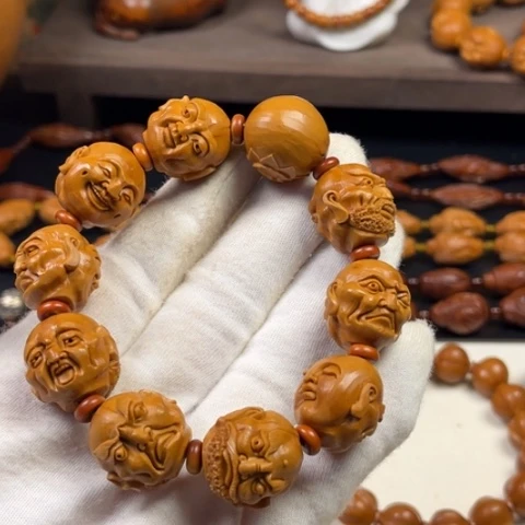 橄榄核手串须派写实luohan