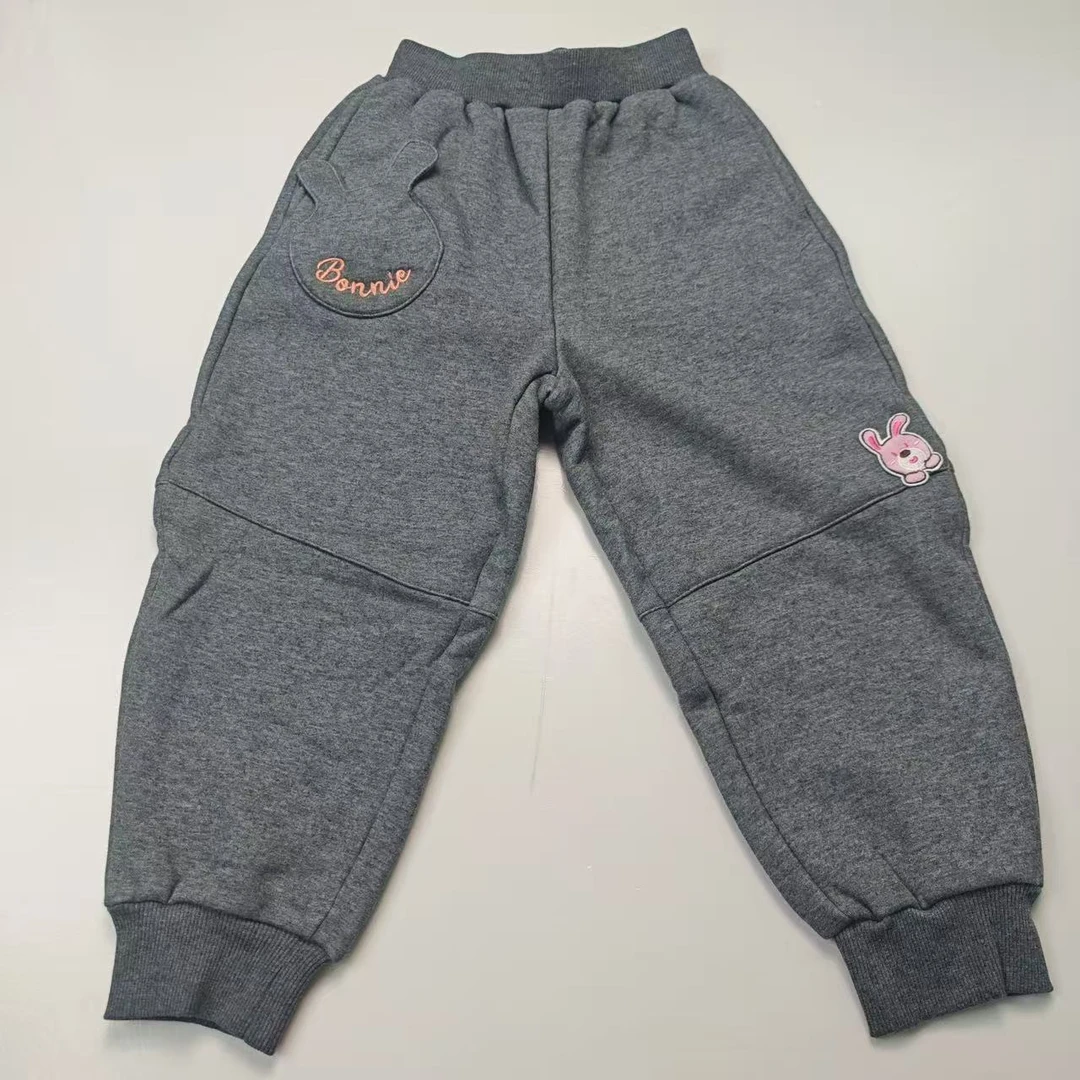 卜吉熊魔法便利店系列新款女宝童款时尚加厚保暖针织长裤（124）