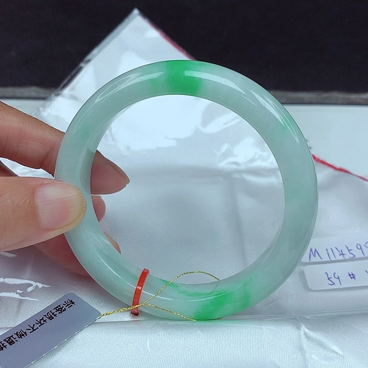 翡翠未镶嵌手镯59圈4598