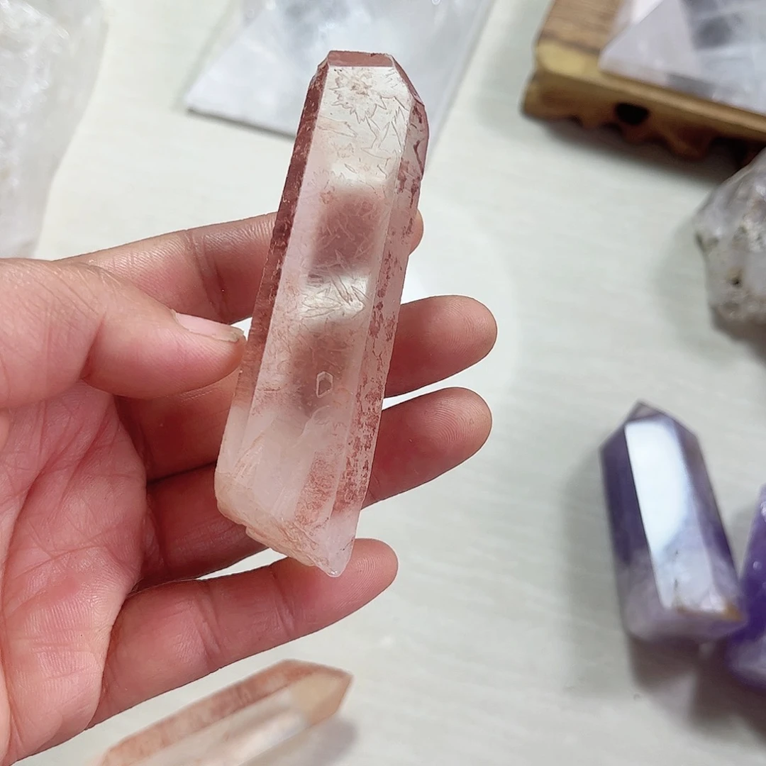 水晶天然水晶柱摆件未镶嵌s****a