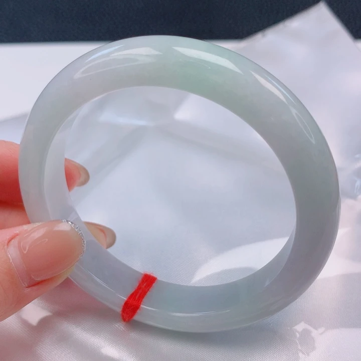 翡翠未镶嵌手镯58圈口