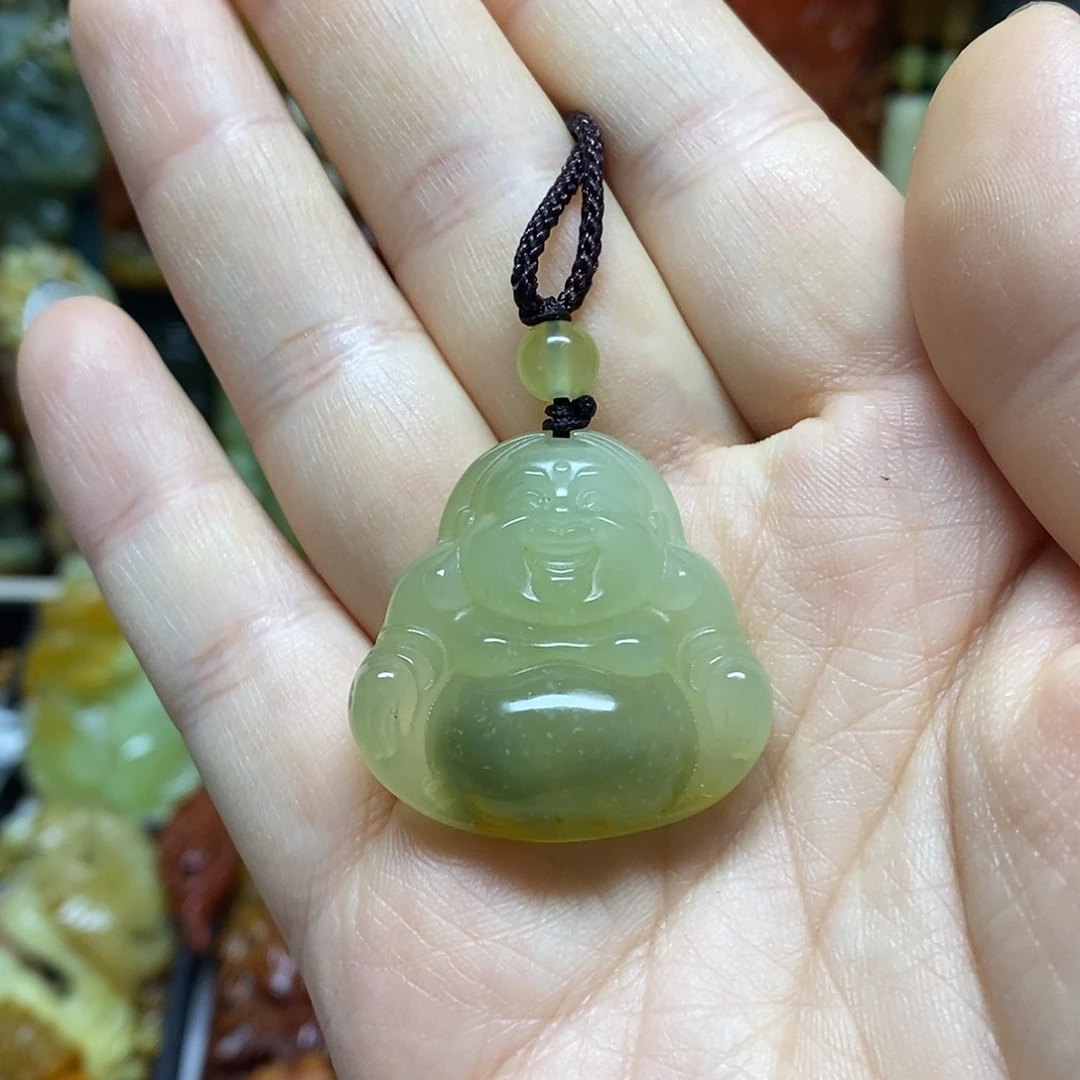 岫玉未镶嵌吊坠(赠链)