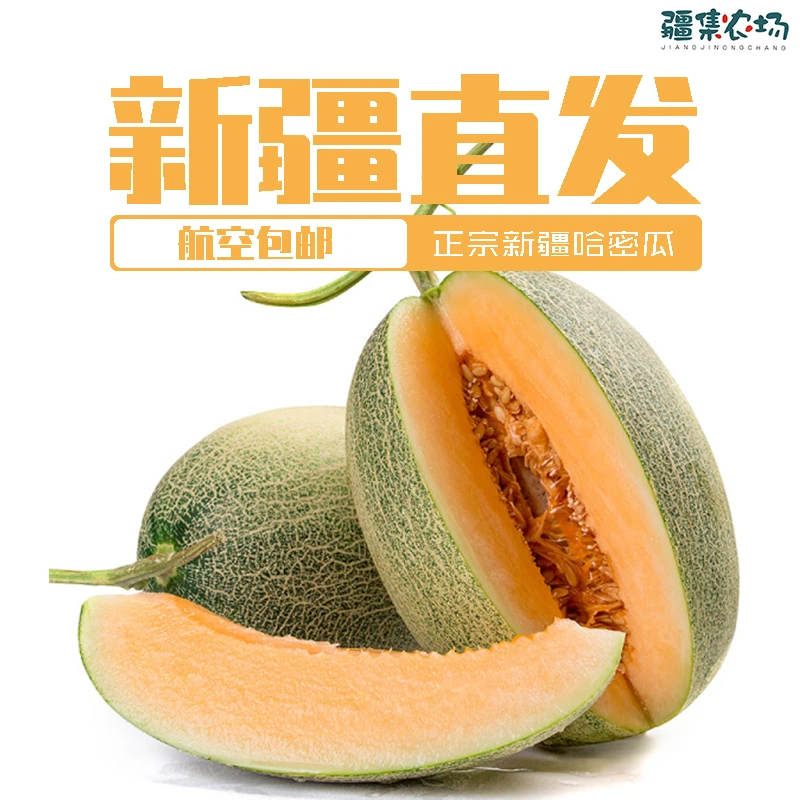 【只发新疆】吐鲁番大棚哈密瓜吐鲁番西州蜜25号箱6-7斤正常发货