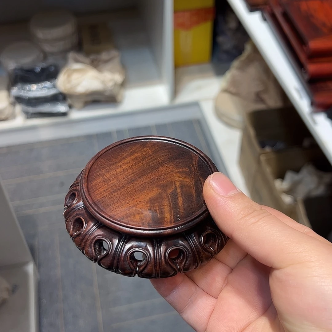 红酸枝木类端景台底座