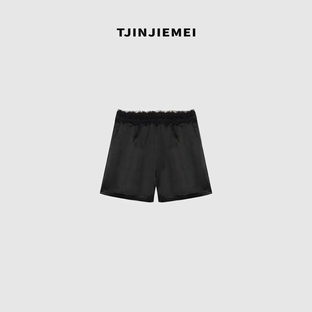 T井姐妹【醋酸短裤】设计感百搭休闲短裤DK2505-25277