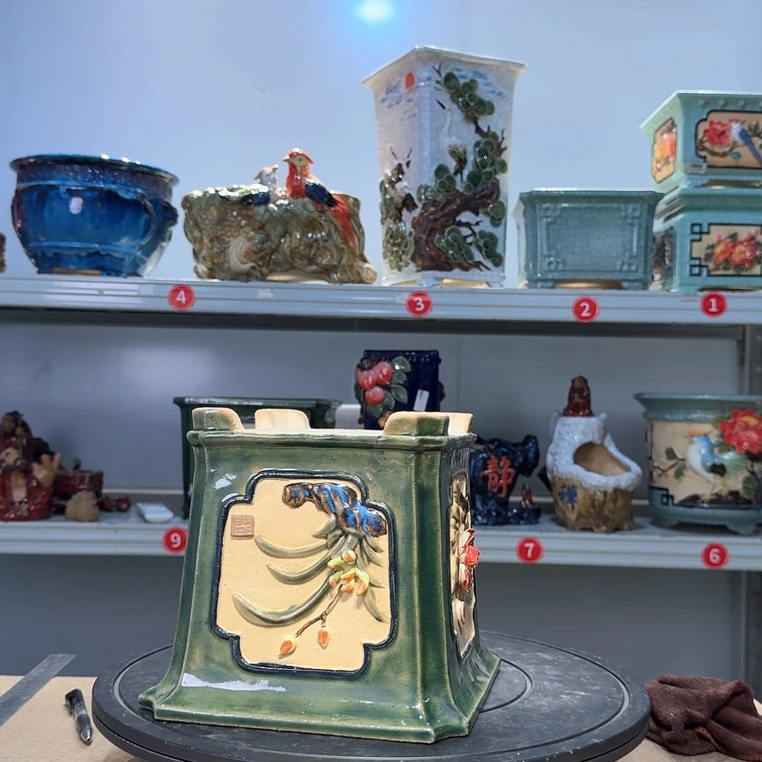 3***园精品石湾花盆高端