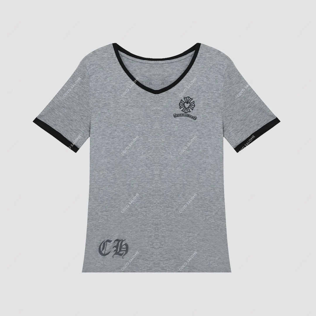 安安推荐【面膜T】夏季凉感V领休闲短袖BL-TXS51121167L