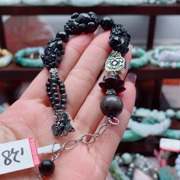 翡翠散珠手链0010