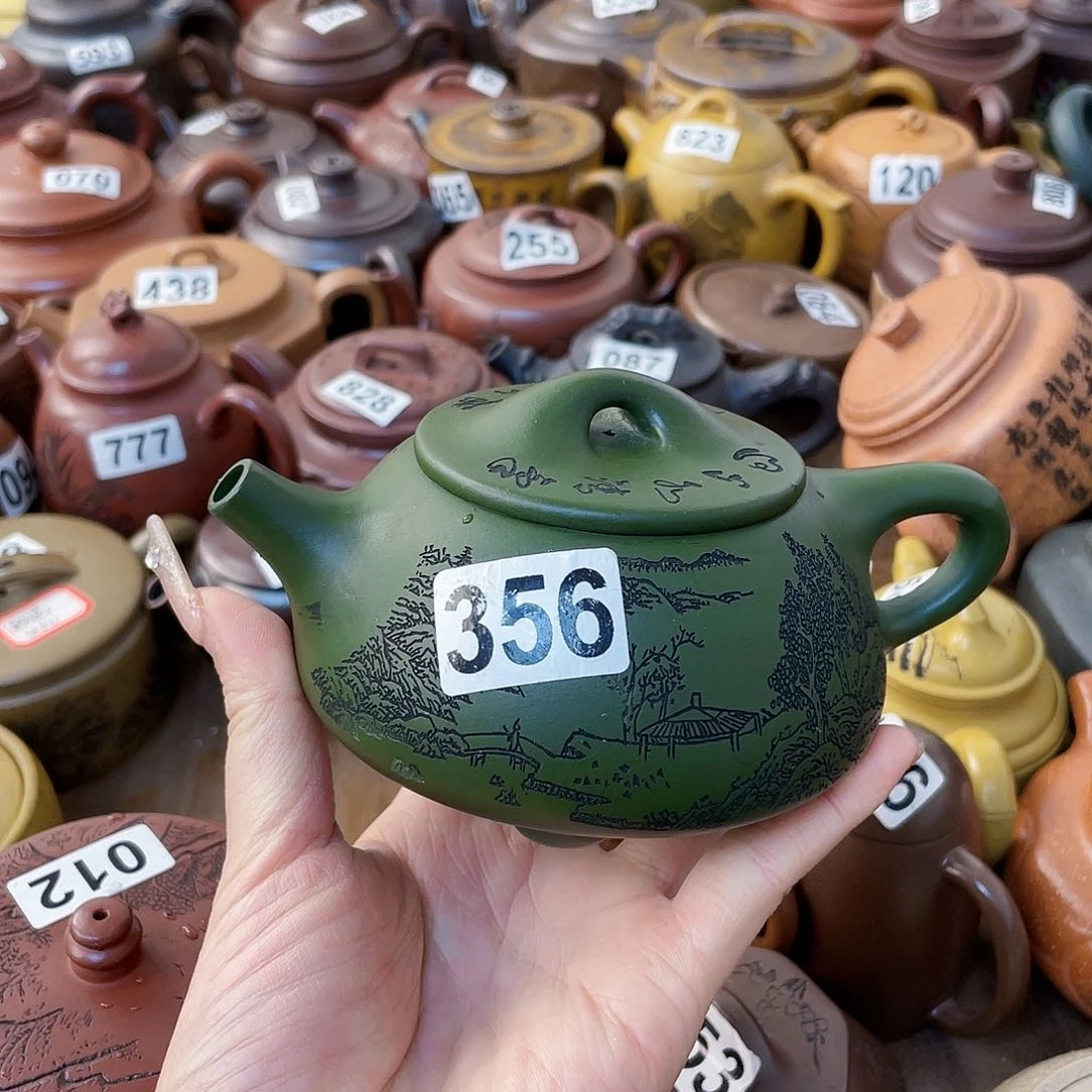 紫砂茶壶马***鷫紫砂微瑕