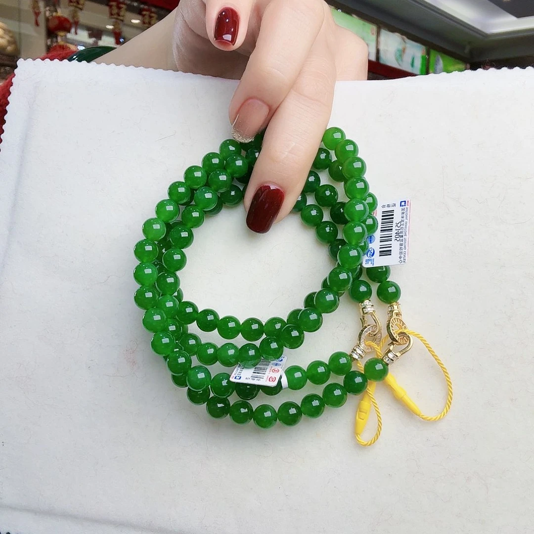 和田玉（碧玉）项链未镶嵌圆*