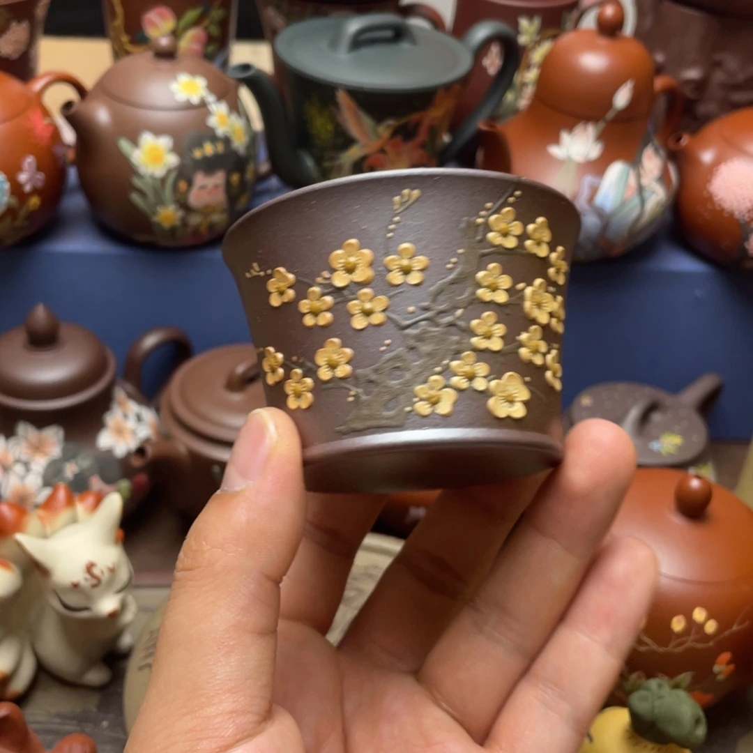 茶杯紫泥紫砂主人杯100cc