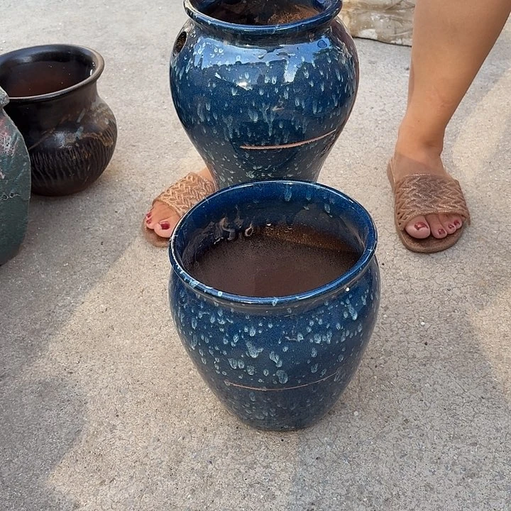 瑕疵两个盆子流水。