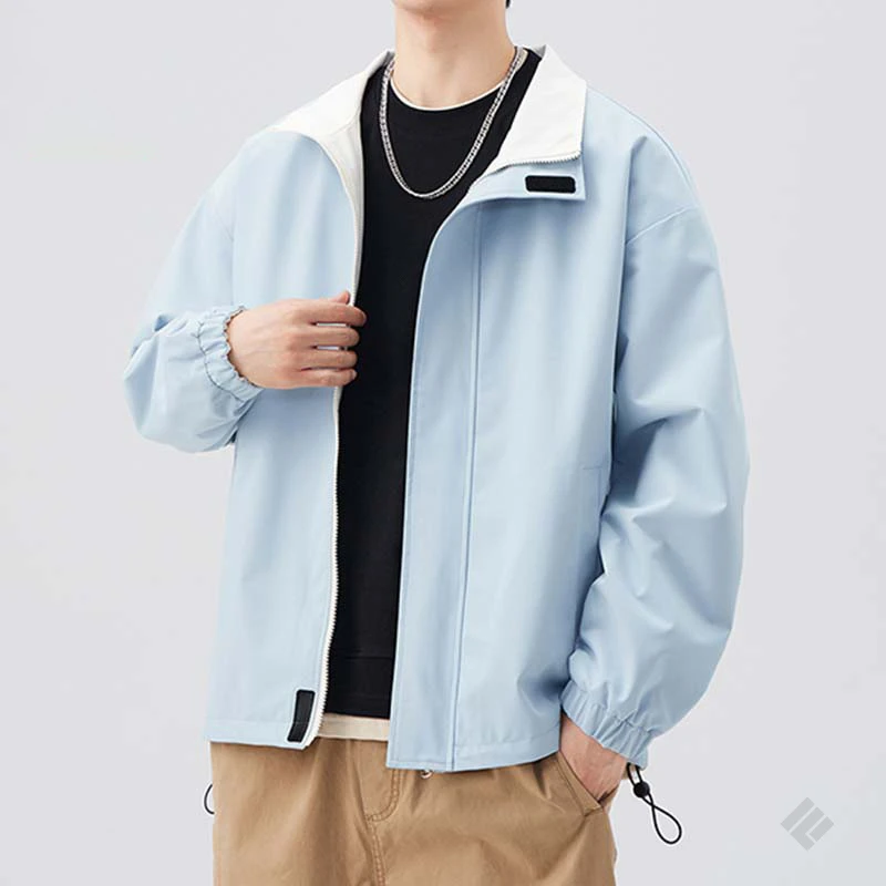 凡客依舍双面穿冲锋夹克秋季新款户外运动休闲舒适情侣款立领外套