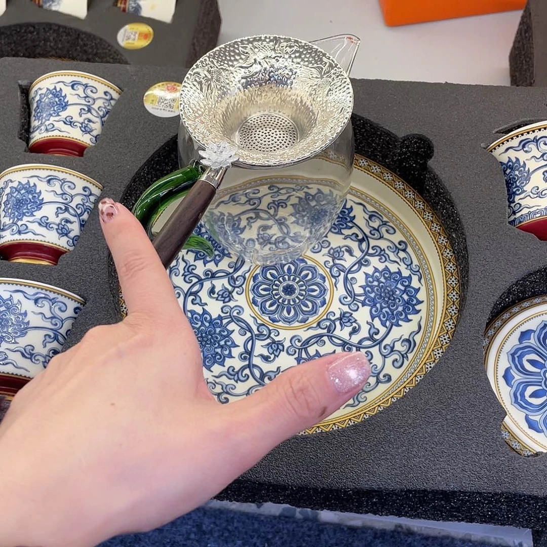 陶景德陶瓷盖碗茶具