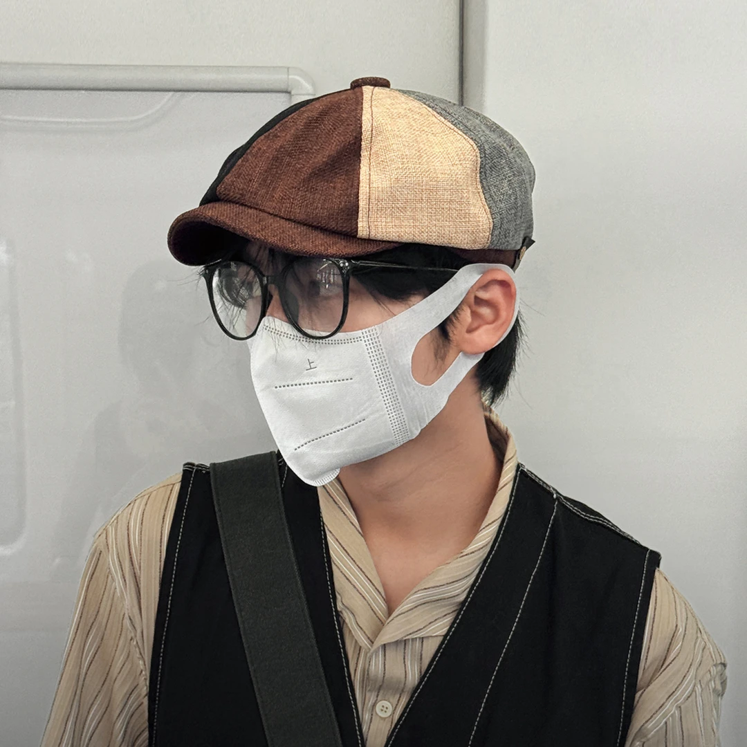 CHUNCC英伦风撞色复古八角帽男士小众潮牌文艺报童帽贝雷帽显脸小