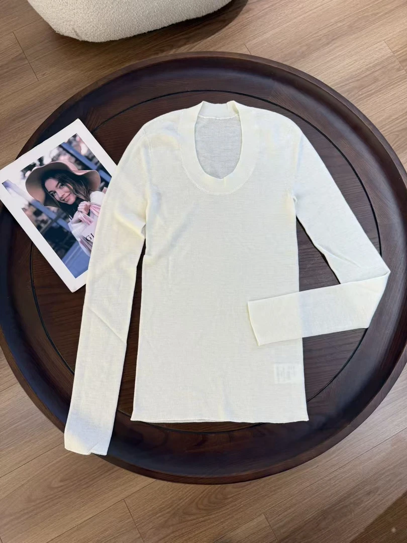 秋冬圆领针织羊毛打底衫超级舒适百搭修身显瘦羊毛衫1103